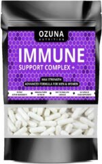 Immune Support Supplement with Vitamin C, Liquorice Root, Maca, Kelp, Turmeric & Ginger - Immunity Booster Complex for Daily Defense - 60 Vegetarian Capsules - Image 2