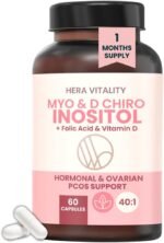 Inositol Supplement for Women – 60 Capsules | Myo-Inositol & D-Chiro 40:1 with Vitamin D & Folic Acid | PCOS, Fertility, Hormonal Balance, Cycle Support – HERA Vitality - Image 2