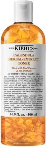 Kiehl's Calendula Herbal-Extract Toner Soothing Alcohol-Free Toner for Normal to Oily Skin, 500Ml - Image 2