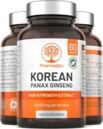 Korean Ginseng Tablets 12500mg - Panax Red Ginseng Extract High Strength - 60 Capsules - Premium Ginseng Root Standardised Ginsenosides - Natural Herbal Supplements for Men & Women - Made in The UK - Image 2
