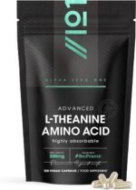 L-Theanine 200mg with BioPerine - 120 Vegan Capsules - Highly Bioavailable - Resealable and Recyclable Pouch - 6 Months Supply by Alpha01 - Image 2