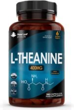 L Theanine Enriched with Vitamin B6 - High Strength L Theanine 400mg Natural Nootropics from Green Tea - 360 Vegan L-Theanine Capsules - Made in The UK Theanine Supplements by New Leaf - Image 2
