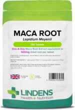 Lindens - Maca Root 500mg, 100 Tablets - 1 a Day - UK Made - Improve Energy and Performance - Popular Botanical Food Supplement - Letterbox Friendly, Vegan - Image 2