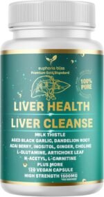 Liver Cleanse Detox Repair Formula | Milk Thistle Herbal Blend Supplement, Dandelion Root, Artichoke Extract, Turmeric, Ginger, Beetroot, Chicory Root, Choline, Celery & More 120 Caps - Image 2
