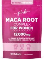 Maca Root for Women Tablets 12,000mg | Peruvian Maca Supplement | High Strength Black & Yellow Maca Root with Panax Ginseng and Black Pepper | Botanical Supplement to Support Women's Health | by PINK - Image 2