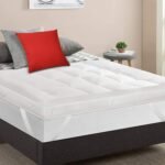 MightySoft Mattress Topper Double Bed 10cm Thick - Quilted, Extra Deep, Ultra Fluffy and Breathable Microfiber Topper, Securely Fits with Elastic Straps, Enhances Comfort & Supports Restful Sleep - Image 2