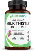 Milk Thistle High Strength 10000mg | Market-Leading Silymarin 400mg per Capsule | 90-Day Supply | Milk Thistle Capsules (Not Tablets) with Black Pepper | Herbal Supplement for Liver Detox | Lab Tested - Image 2
