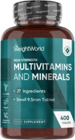 Multivitamin Tablets for Women & Men - 27 Essential Nutrients - 400 Small Tablets - 1+ Year Supply - Tasty Peppermint Flavour - Vegan Multi Vitamins & Minerals Like Vitamin D, C, Calcium, Iron & Zinc - Image 2