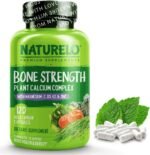 NATURELO Bone Strength - All-in-One Balanced Formula - Plant-Based Calcium, Magnesium, Potassium, Vitamin D3, K2 and Vitamin C - 120 Vegan Capsules | 1 Month Supply - Image 2