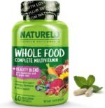 NATURELO Whole Food Multivitamin with Extra Hair, Skin and Nails Support - Beauty Blend with Hyaluronic Acid & Grape Seed - High Potency Biotin, Vitamin C, and Glutathione - 60 Vegan Capsules - Image 2