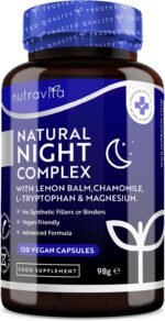 Natural Night Complex – Vitamin B12 – 120 Vegan Capsules – 4 Month Supply - Image 2