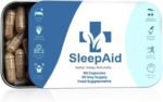 Natural Sleep Aid - Sleep Supplement with Valerian Root, L-Theanine & Magnesium for Sleep, Natural Source Melatonin Vegan Capsules, 1 Month Supply Sleeping Pills 856mg - Image 2