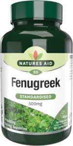 Natures Aid Fenugreek 500mg – High Strength Vegan Supplement for Daily Wellness – Supports Digestion, Metabolism & Energy – Gluten-Free, Non-GMO, Natural Extract – 90 Capsules - Image 2