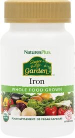 NaturesPlus Source of Life Garden Iron - 18 mg Organic Plant Based Gentle Iron Supplement, Highly Bioavailable - Vegan, Gluten Free, One A Day - 30 Capsules - Image 2