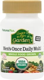 NaturesPlus Source of Life Garden Men One a Day - Organic Vegan Multivitamin for Men - Energy, Immunity, T Booster - Zinc, Selenium, Pomegranate, Lycopene - Gluten Free - 30 Tablets - Image 2