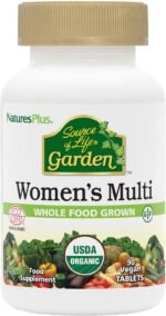 NaturesPlus Source of Life Garden Organic Women’s Multi - Vegan Multivitamin for Women - Energy, Immune Support - Iron, Methyl B12, Biotin, Maca, Cranberry - Vegan, Gluten Free - 90 Tablets - Image 2