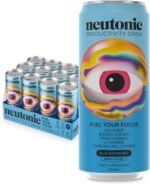 Neutonic Nootropic Productivity Energy Drink | Blue Raspberry 12 Cans | 120mg Natural Caffeine, Zero Sugar | Support Energy, Mental Performance, Cognitive Function | Support Focus, Brain Health - Image 2