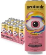 Neutonic Nootropic Productivity Energy Drink | Strawberry Lemonade 12 Cans | 120mg Natural Caffeine, Zero Sugar | Support Energy, Mental Performance, Cognitive Function | Support Focus, Brain Health - Image 2