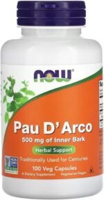 Now Foods – PAU D'Arco 500mg | Traditional Herbal Immune Support – 100 Vcaps - Image 2