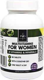 NutraKing Multivitamin Tablets for Women - 31 Multivitamins for Women with Minerals, Vitamins A, B, C, D, E, K, Iron and CoQ10, Easy to Swallow Vitamin Pills (96 Capsules (Tub)) - Image 2