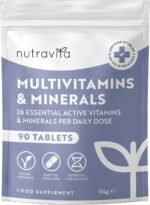 Nutravita Multivitamin Tablets for Men & Women - 26 Essential Vitamins & Minerals, Vitamin C, D, Iron, Zinc - 3 Month Supply, Vegan Multi Vitamin - High Strength Daily Multivitamins - Made in The UK - Image 2