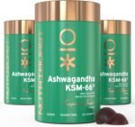 Nutriburst 300mg Ashwagandha + Vitamin B5 & Iodine Multipack - Herbal Adaptogen to Reduce Tiredness & Support Mental Performance - Vegan & Sugar Free - 3 x 60 Tropical Gummies - 3 Month Supply - Image 2