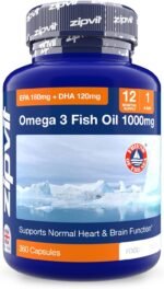 Omega 3 Fish Oil 1000mg, 360 Softgel Capsules. 12 Months Supply. EPA 180mg DHA 120mg. Supports Heart, Brain Function and Eye Health. - Image 2