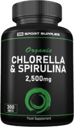 Organic Chlorella and Spirulina - 2500mg - 300 Tablets - Broken Cell Wall - Pure Formula Supplement with No Additives - Image 2