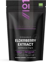 Organic Elderberry Extract 7500mg – High Strength Black Sambucus Extract – 90 Vegan Capsules (3 Months Supply) – Resealable and Recyclable Pouch – by Alpha01 - Image 2