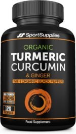 Organic Turmeric Capsules High Strength and Black Pepper with Active Curcumin with Ginger 1380mg - Advanced Tumeric - Each 120 Veg Capsule is Organic (2 Capsules per Serving) - Image 2