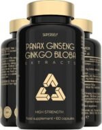 Panax Ginseng Capsules High Strength - 6000mg Korean Red Ginseng & Ginkgo Biloba for Natural Energy & Focus - Vegan & UK Made - 60 Tablets One-a-Day - Premium Ginseng Root Supplements for Men & Women - Image 2