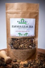 Papaya Tea Loose Leaves Carica Dried Herb Digestion Aid Blood Sugar Control Healthy Skin 50g - Herbal Remedies by J. - Papaja lisc - Image 2