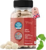 Paused Ultra Focus, Mind & Memory Supplement - 60 Capsules | 1 Month Supply Cognitive Enhancer with Lion's Mane & Iodine | Boosts Energy, Improves Mood & Mental Performance | Vegan & Gluten-Free | UK - Image 2