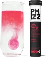 Phizz Daily Energy Electrolyte Hydration Tablets - 16 Vitamins and Minerals - Effervescent Energy Tablets - 75mg Caffeine (Daily (Cherry), 20) - Image 2