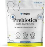 Physis Prebiotics with Probiotics | FOS Fibre Supplement | Gut Health Fiber & Digestion | Diarrhoea & Constipation Relief | 60 Vegan Capsules | 2 Month Supply | Lactobacillus Acidophilus - Image 2