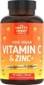 Powerful Vitamin C and Zinc Tablets - Vitamin C 1000mg with Zinc - 6 Month's Supply - Boosted with Citrus Bioflavonoids & Bamboo - For The Maintenance of a Normal Immune System - 180 Tablets - UK Made - Image 2