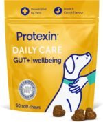 Protexin Daily Care Gut+ Wellbeing | 60 Probiotic Dog Chews, Duck and Carrot Flavour Pet Supplement | Probiotics for Dogs - Image 2