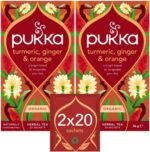 Pukka Herbs | Turmeric, Ginger & Orange Organic Box |Tea With Ginger, Turmeric, Nettle & Orange | Ideal For Boosting Energy | 2 Packs | 40 Plant Based Biodegradable Tea Bags - Image 2
