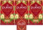 Pukka Herbs | Turmeric, Ginger & Orange Organic Box |Tea With Ginger, Turmeric, Nettle & Orange | Ideal For Boosting Energy | 3 Packs | 60 Plant Based Biodegradable Tea Bags - Image 2