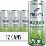 Purdey’s Rejuvenate Natural Energy Drink 12 x 250 ml Cans - Image 2