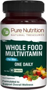 Pure Nutrition Whole Food Multivitamins for Men | 90 Tabs | One-A-Day | 100% RDA | 24 Natural Vitamins and Minerals | All Natural Plant Based Men's Multivitamin | 3 Months Supply - Image 2