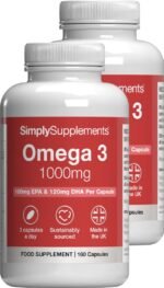 Pure Omega 3 1000mg Capsules | Supports Heart, Brain & Eye Health | Rich in Omega 3 Fatty Acids | 540mg of EPA and 360mg of DHA per Serving | 360 Capsules = 4 Months’ Supply | Made in The UK - Image 2