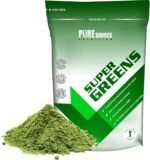Pure Source Nutrition Vegan Super Greens Powder 18 Superfoods Supergreens Blend with Green Tea, Maca, Inulin, Wheat Grass, Alfalfa, Barley Grass, Moringa, Spirulina, Hemp Seed Powder (1kg / 1000g) - Image 2