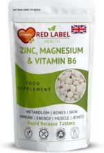 Red Label Health Zinc Magnesium and Vitamin B6 Tablets Supplements for Men & Women, Pack of 200 Tablets (6+ Months Supply), High Strength Sleep Aid, Muscle Recovery, Better Sleep, UK - Image 2
