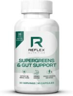 Reflex Nutition Supergreens & Gut Support - 33 Active Ingredients - Prebiotics, Probiotics, Vitamins & Minerals - Immune Support, Reduce Fatigue & Bloating - Vegan Gut Health Supplement (90 Capsules) - Image 2
