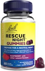 Rescue Night Gummies (Raspberry), For A Restful Night's Sleep, Natural Flower Essences, Helps Switch Off From Repetitive Thoughts, Disconnect from Distractions, Night Support, Aid a Restful Night - Image 2