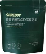 SHREDDY | Probiotic, Beauty, Superfood Greens Blend | 5 Billion Probiotics, 100% NRV Vitamins | 62 Nutrient-Rich Ingredients | Vegan-Friendly | Mango & Pineapple Flavour - Image 2