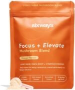 Sixways Focus and Elevate, Lion's Mane Supplement, Mango Flavour, Vitamin B12, 30 Servings (150g), Maca Root, Mushroom drink, Vegan, Nootropics Drink, Productivity Drink - Image 2