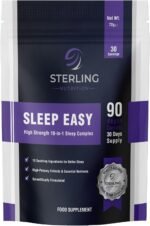 Sleep Easy - High Strength 10-in-1 Sleeping Complex for Adults, Pack of 90 Vegan Capsules | L-Tryptophan & Magnesium Glycinate Night Supplements | Natural Aid & Non-Habit Forming | STERLING NUTRITION - Image 2