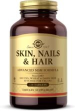 Solgar Skin, Nails and Hair, Improved MSM Formula, To Help Build Collagen With Vitamin C, Vegan, Light Brown, Pack of 120, 310 g - Image 2